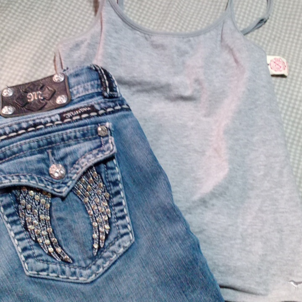 Miss Me Shorts and Pink Tank Bundle